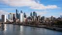 The Philadelphia, PA skyline. The Philadelphia, PA skyline.