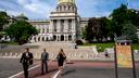 The Pennsylvania Capitol in Harrisburg is preparing for another legislative session.