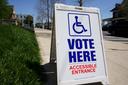 A voting location sign is displayed outside Christ Lutheran Church in Allentown, Lehigh County, Pennsylvania. A voting location sign is displayed outside Christ Lutheran Church in Allentown, Lehigh County, Pennsylvania.