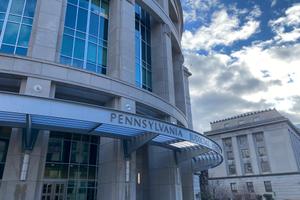 The Pennsylvania Judicial Center serves as the administrative center for the state court system.