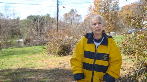 Deborah Basham, 63, at Meadowbrook Mobile Home Park in Mechanicsburg, Pa., along the Mariner East pipeline project, Wednesday, November 13, 2019.