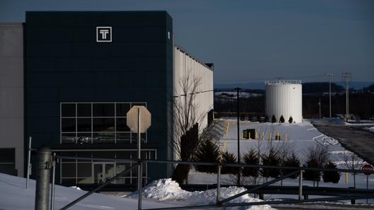 A warehouse in Upper Bern Township, Berks County, that ICE plans to use as a processing facility. A warehouse in Upper Bern Township, Berks County, that ICE plans to use as a processing facility.