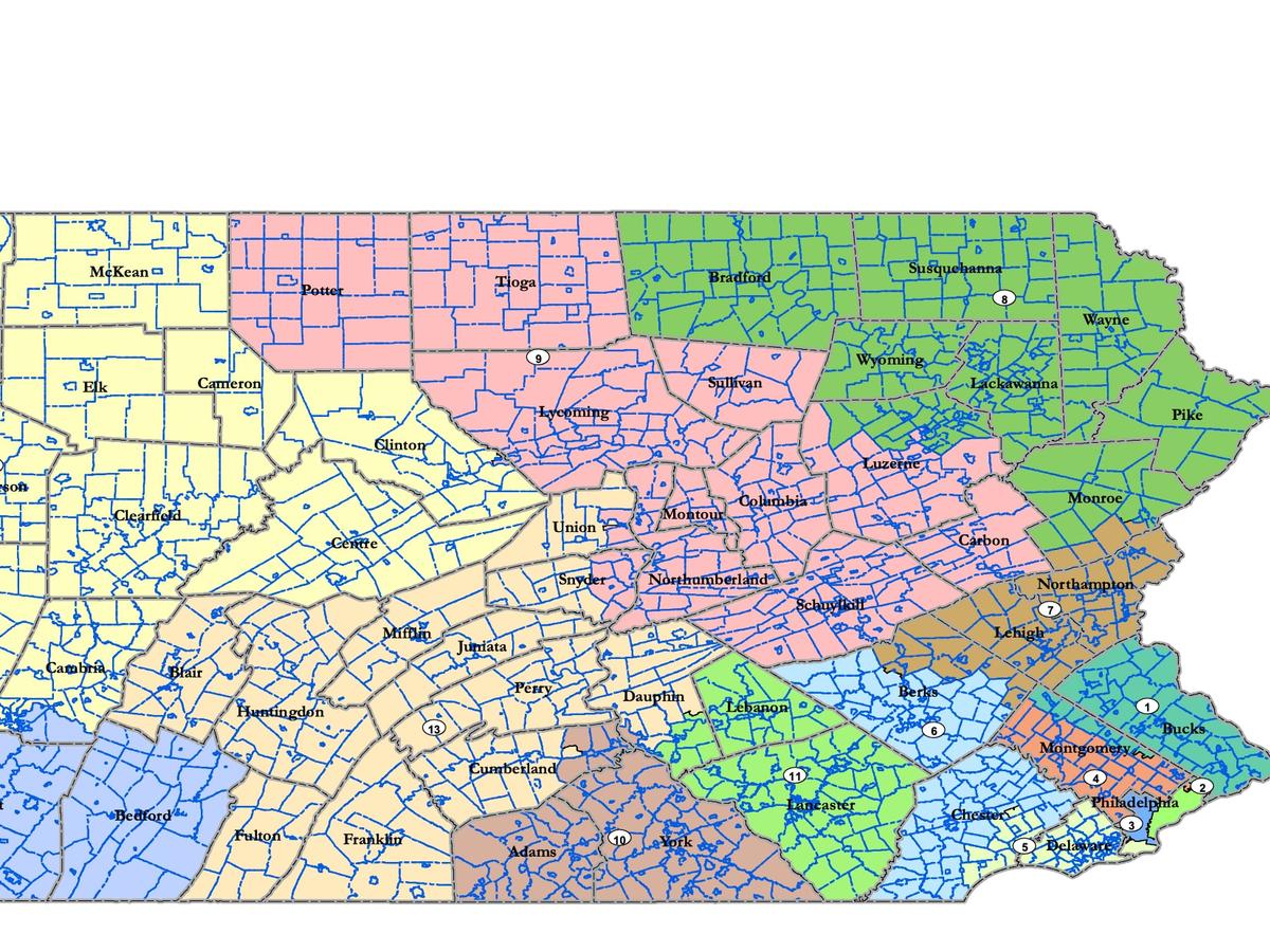 Proposed congressional map advances in Pa. legislature as Wolf, top ...