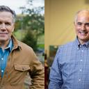 Los candidatos al Senado de EE.UU. Dave McCormick, izquierda, y Bob Casey, derecha.