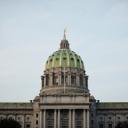 The exterior of the Pennsylvania Capitol in Harrisburg.