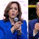 Vice President Kamala Harris speaks at a campaign event in Rochester, PA, and former President Donald Trump speaks during a campaign event in York.