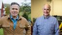 Los candidatos al Senado de EE.UU. Dave McCormick, izquierda, y Bob Casey, derecha.