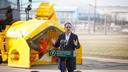 Gov. Josh Shapiro visited Pittsburgh International Airport to announce his energy-focused Lightning Plan in January 2025.