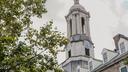 The bell tower of Old Main on Penn State's campus The bell tower of Old Main on Penn State's campus