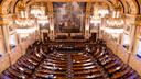 The Pennsylvania House floor inside the Capitol building in Harrisburg.