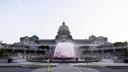 The fountain at the Pennsylvania Capitol in Harrisburg.