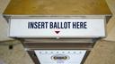 A ballot drop box is shown on primary Election Day 2024 at Northampton County Courthouse in Easton, Pennsylvania.