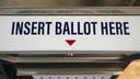 A ballot drop box is shown on primary Election Day 2024 at Northampton County Courthouse in Easton, Pennsylvania.