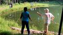 Campers and volunteers at Camp Dreamcatcher in Chester County, Pennsylvania.