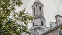 The bell tower of Old Main on Penn State's campus. The bell tower of Old Main on Penn State's campus.