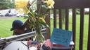 Flowers and a small American flag on a table at a vigil in Muhlenberg Township, where supporters were invited to write messages to Erasmo Zavala. Flowers and a small American flag on a table at a vigil in Muhlenberg Township, where supporters were invited to write messages to Erasmo Zavala.