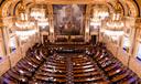 The Pennsylvania House floor inside the Capitol building in Harrisburg.