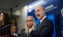 Gov. Tom Wolf and Secretary of Health Rachel Levine brief the media on two presumed cases of the new coronavirus, COVID-19.