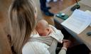 First Lady Lori Shapiro, in partnership with CODE PA, participates in a listening session with new moms.