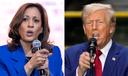 Democratic presidential nominee Kamala Harris speaks at a campaign event in Rochester, PA, and Republican presidential nominee Donald Trump speaks during a campaign event in York.