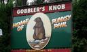 A sign in Punxsutawney, Pa., welcomes visitors to Gobbler's Knob.