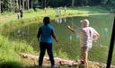 Campers and volunteers at Camp Dreamcatcher in Chester County, Pennsylvania.