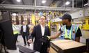 Gov. Josh Shapiro attended the opening of an Amazon fulfillment center in York, in October 2023.
