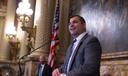 Mark Rozzi addresses the Pennsylvania House after being selected speaker.