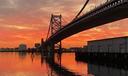 The Benjamin Franklin Bridge in Philadelphia.