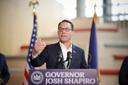 Governor Josh Shapiro speaking at a September 2023 event in Pittsburgh. Governor Josh Shapiro speaking at a September 2023 event in Pittsburgh.