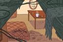 An illustration of a room exposed by a missing roof, inspired by a real-life case in Allegheny County. An illustration of a room exposed by a missing roof, inspired by a real-life case in Allegheny County.