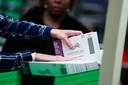 Lehigh County voter registration workers sort mail ballots on Nov. 5, 2024 in Allentown, PA.