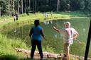 Campers and volunteers at Camp Dreamcatcher in Chester County, Pennsylvania.