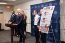 Attorney General Dave Sunday announces the results of a criminal case involving former Penn State University students, in State College, PA on August 17, 2026. Attorney General Dave Sunday announces the results of a criminal case involving former Penn State University students, in State College, PA on August 17, 2026.