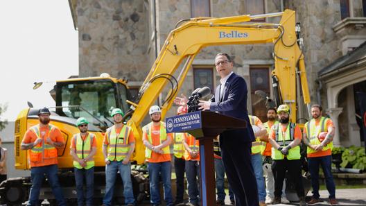 Gov. Josh Shapiro announces a $20B investment by Amazon in Pennsylvania data centers. Gov. Josh Shapiro announces a $20B investment by Amazon in Pennsylvania data centers.