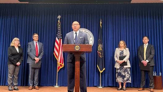 Pa. Auditor General Tim DeFoor announces the results of a review of the state's Motor Voter system in April, 2026. Pa. Auditor General Tim DeFoor announces the results of a review of the state's Motor Voter system in April, 2026.
