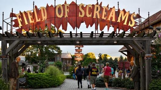 A photo of the entrance to Field of Screams in Mountville, Lancaster County, from the 2020 season. A photo of the entrance to Field of Screams in Mountville, Lancaster County, from the 2020 season.