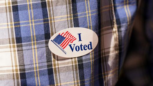Voter Richard Solga speaks May 19, 2026, outside Sheridan Elementary School in Allentown, Lehigh County, Pennsylvania. Voter Richard Solga speaks May 19, 2026, outside Sheridan Elementary School in Allentown, Lehigh County, Pennsylvania.