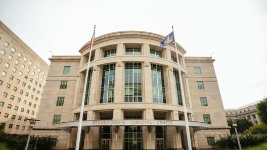 The exterior of the Pennsylvania Judicial Center is seen in Harrisburg. The exterior of the Pennsylvania Judicial Center is seen in Harrisburg.
