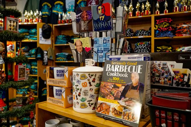 A glimpse inside the gift shop at Cooper’s Seafood House in Scranton, Pa.