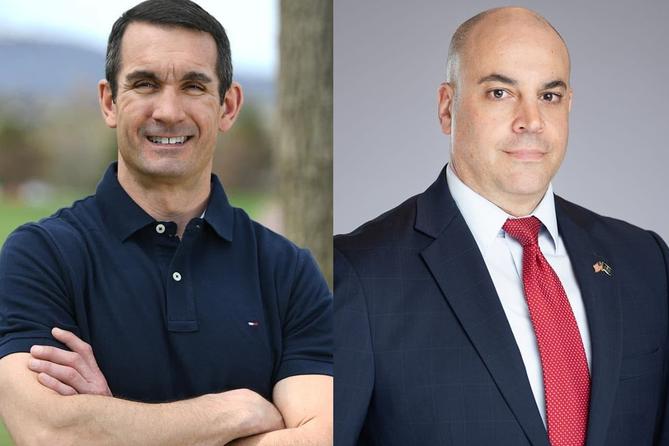 Attorney general candidates Eugene DePasquale (Democrat) and Dave Sunday (Republican)