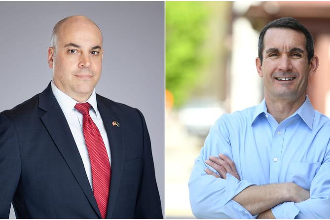 Pennsylvania attorney general candidates Republican Dave Sunday and Democrat Eugene DePasquale.