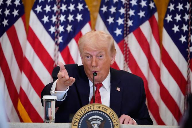 President Donald Trump speaks during an event to promote investment in rural health care in the East Room of the White House, Friday, Jan. 16, 2026, in Washington. President Donald Trump speaks during an event to promote investment in rural health care in the East Room of the White House, Friday, Jan. 16, 2026, in Washington.