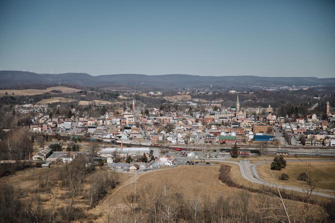 A view of Hollidaysburg in Blair County, Pennsylvania.