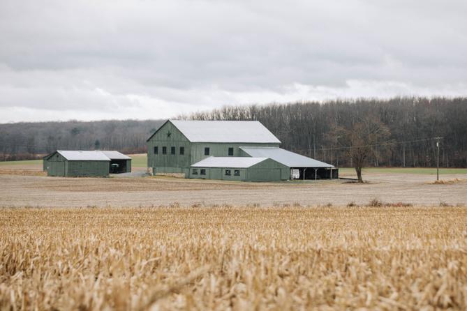 A barn on a farm in Centre County, Pennsylvania