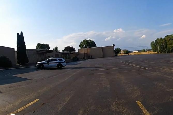 Bodycam footage shows a police officer moving toward the AGR building after Thomas Crooks shot at Trump.