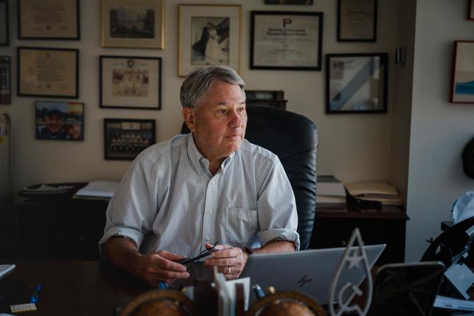 Bruce Marks, 67, at his office in Philadelphia.