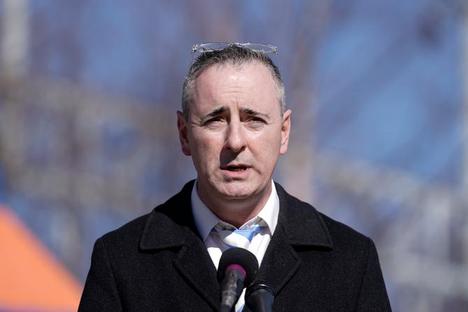 Rep. Brian Fitzpatrick during a news conference in Philadelphia, Wednesday, Jan. 26, 2022. Rep. Brian Fitzpatrick during a news conference in Philadelphia, Wednesday, Jan. 26, 2022.