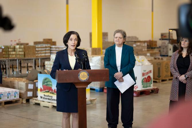 Acting Department of Human Services Secretary Val Arkoosh is urging Pennsylvanians to donate to food pantries.