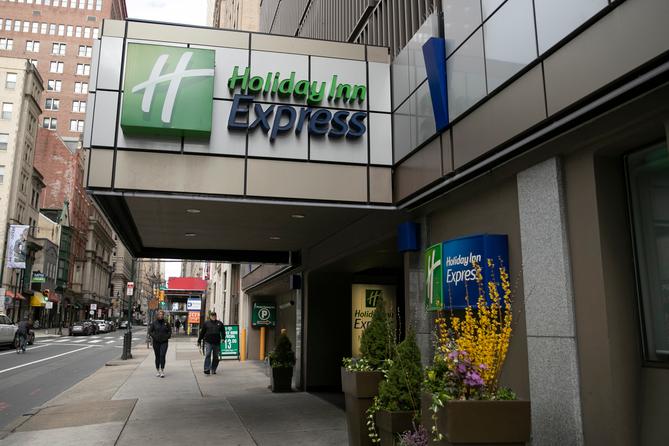 The Holiday Inn Express in Center City Philadelphia will be turned into a coronavirus quarantine site for homeless people.